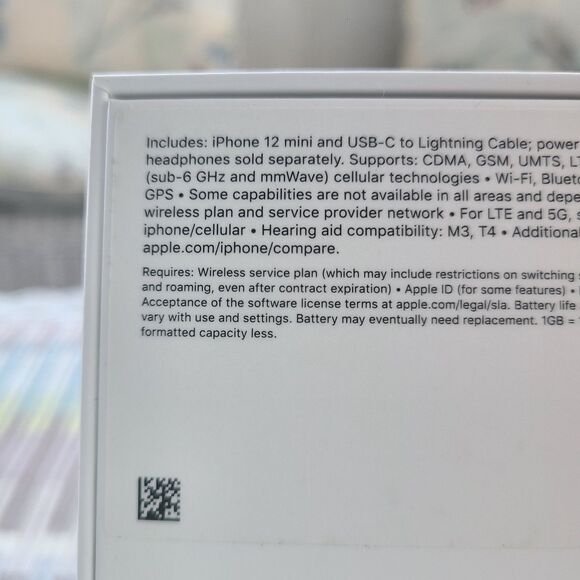 Authentic Replacement BOX ONLY For Apple iPhone 12 Mini - Blue - 64GB - BOX ONLY - Picture 7 of 10